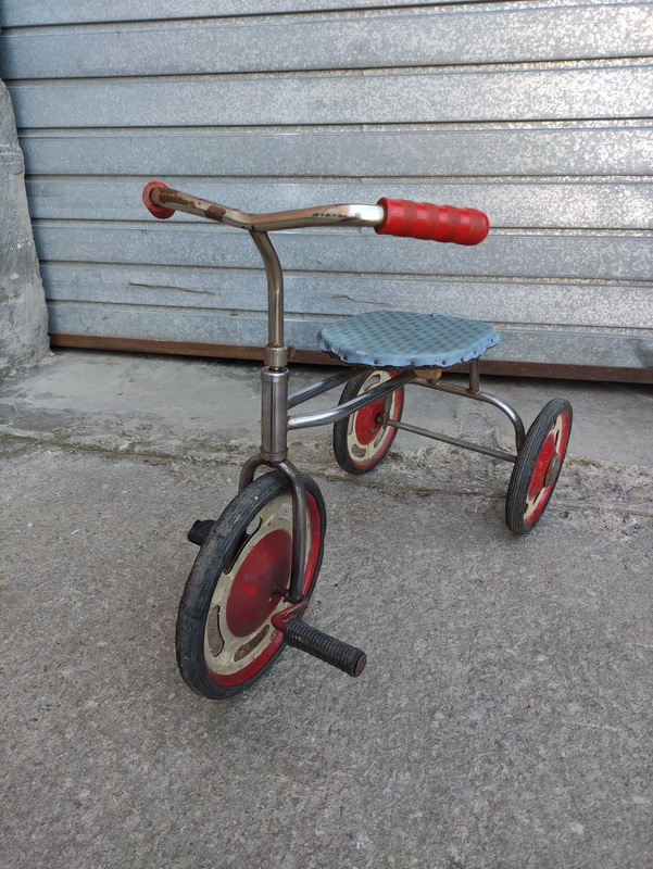 triciclo infantil metal madera 52x68x32 1u